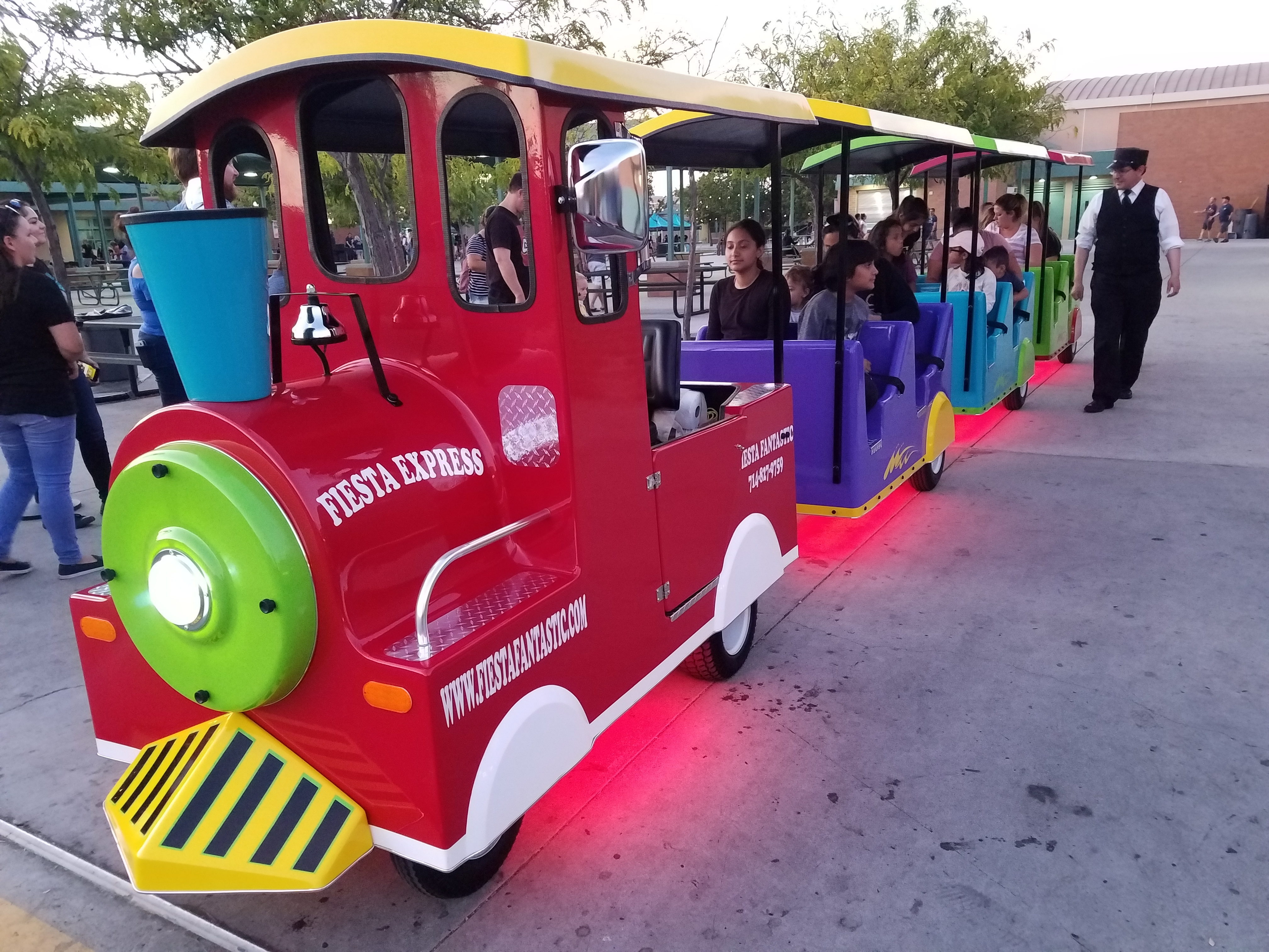 trackless train electrical kid party